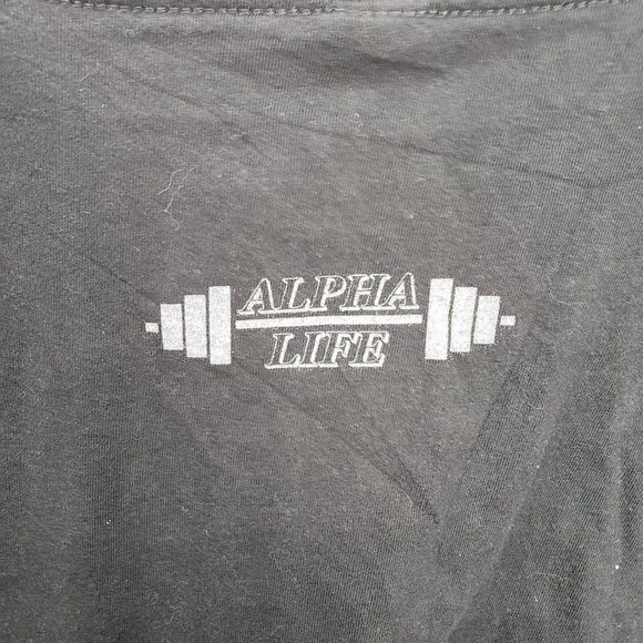 Anvil Alpha Life Black Rule 1. Never Be Number 2 Tee Shirt - Picture 2 of 6